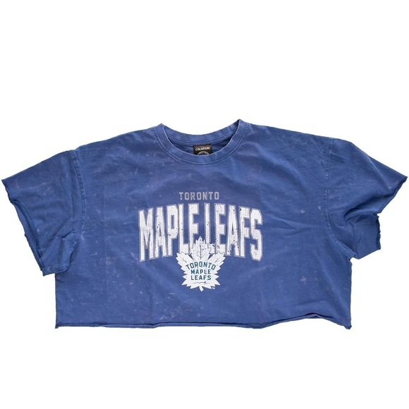 Calhoun NHL Surf & Skate Women's Oversized Drop Shoulder Acid Wash Cropped XL/L - Picture 5 of 13